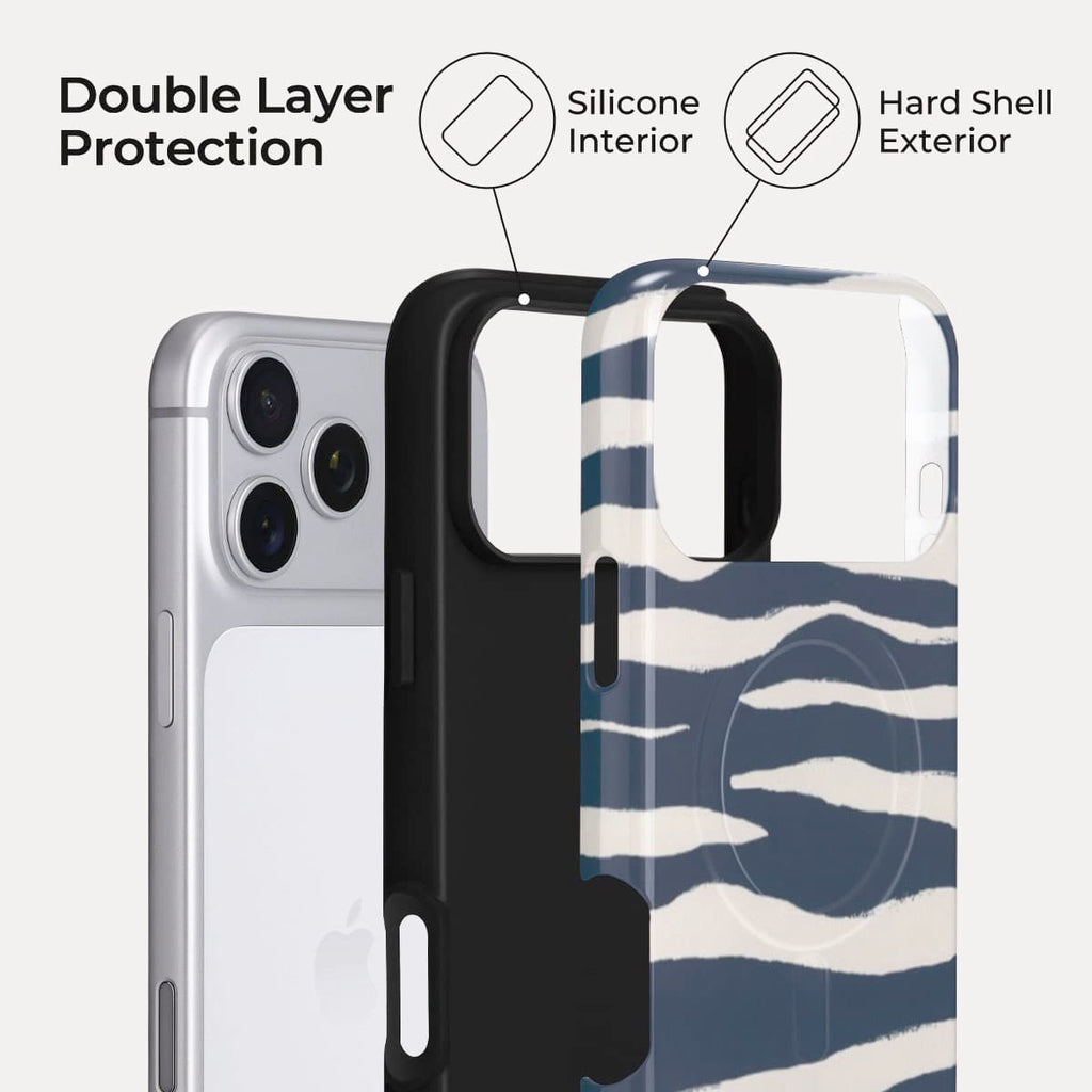Deep Sea Zebra Case for iPhone 12-17 | Snap, Tough & Magnetic