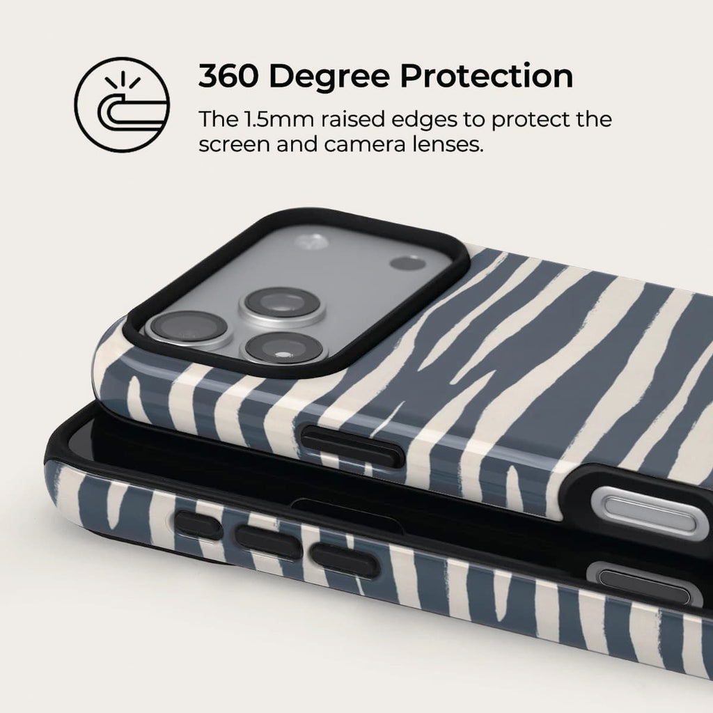 Deep Sea Zebra Case for iPhone 12-17 | Snap, Tough & Magnetic