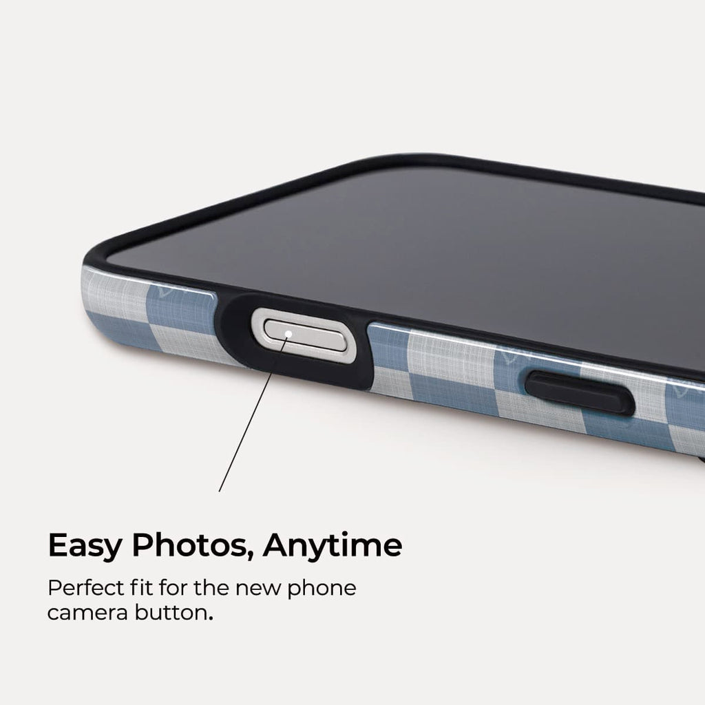 Sea Salt Grid iPhone Case – Snap, Tough & Magnetic | Veyxy