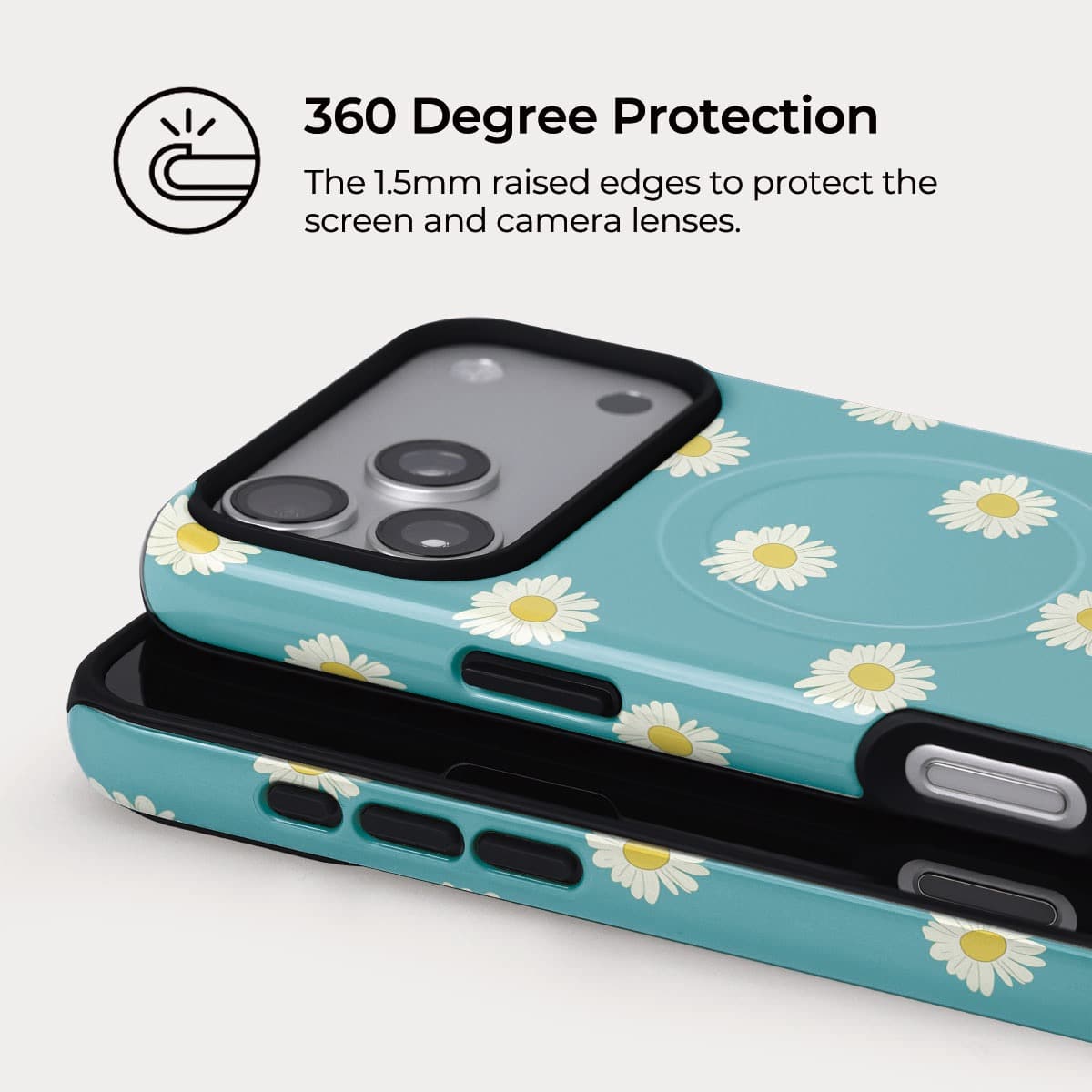 Daisy Letter iPhone Case – Snap, Tough & Magnetic | Veyxy