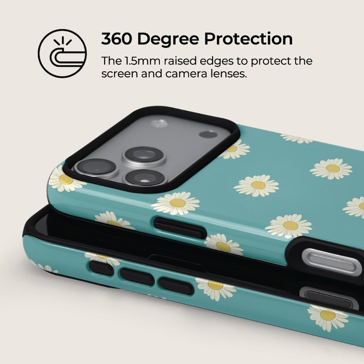 Daisy Letter iPhone Case – Snap, Tough & Magnetic | Veyxy