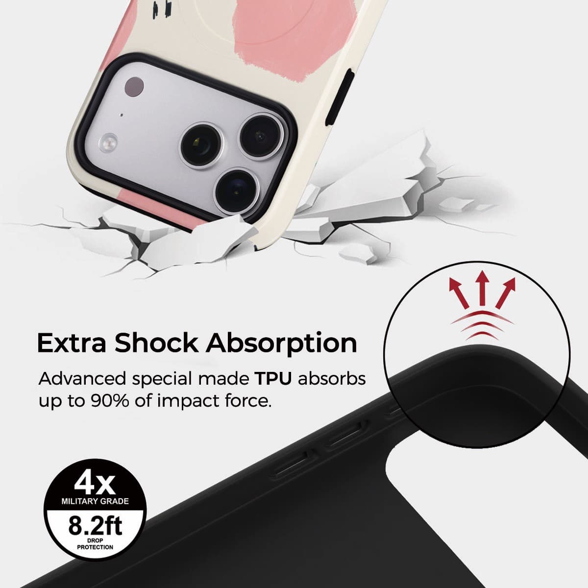 Color Block Poetry iPhone Case – Snap, Tough & Magnetic | Veyxy