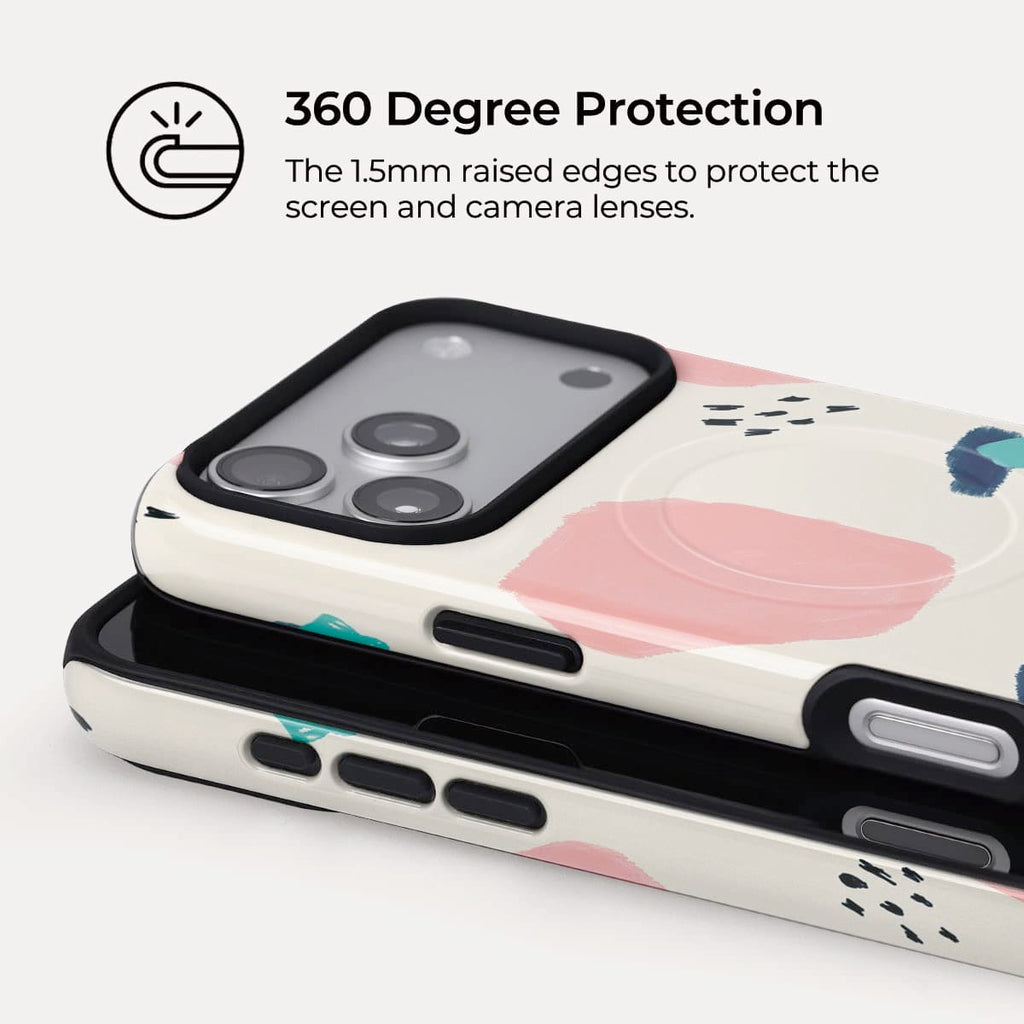 Color Block Poetry iPhone Case – Snap, Tough & Magnetic | Veyxy