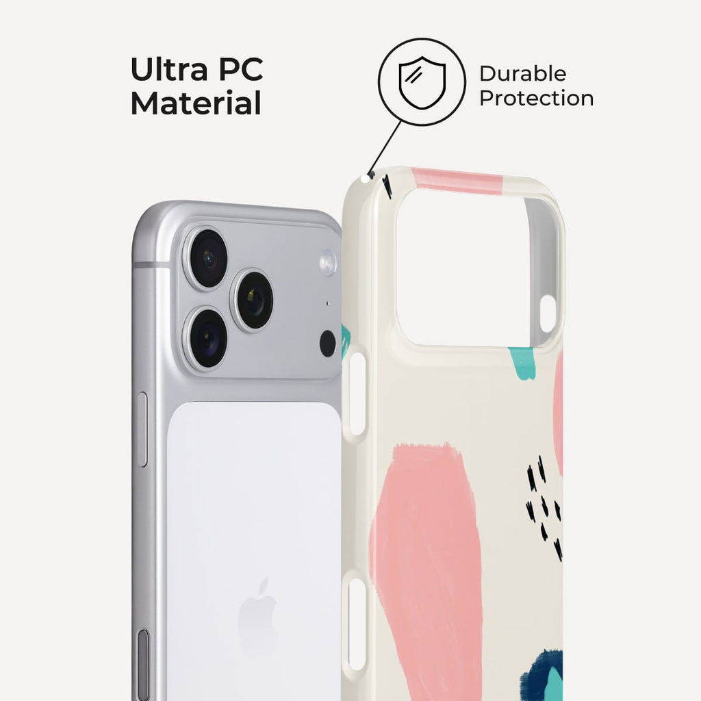 Color Block Poetry iPhone Case – Snap, Tough & Magnetic | Veyxy