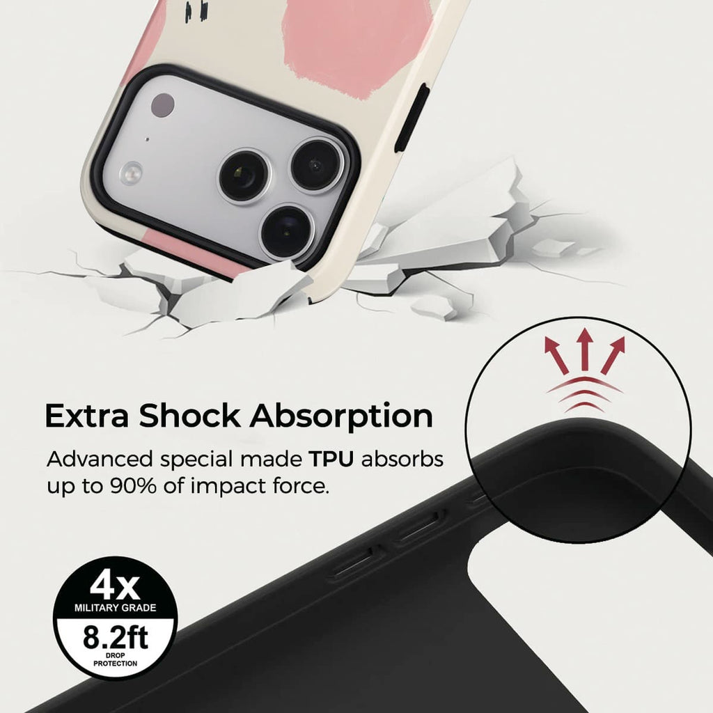 Color Block Poetry iPhone Case – Snap, Tough & Magnetic | Veyxy