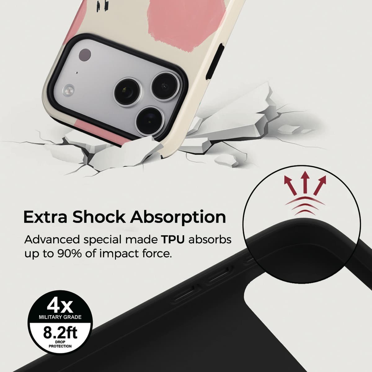 Color Block Poetry iPhone Case – Snap, Tough & Magnetic | Veyxy