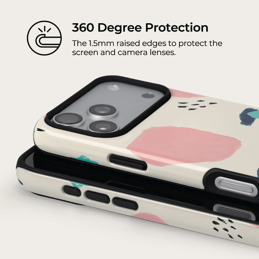 Color Block Poetry iPhone Case – Snap, Tough & Magnetic | Veyxy
