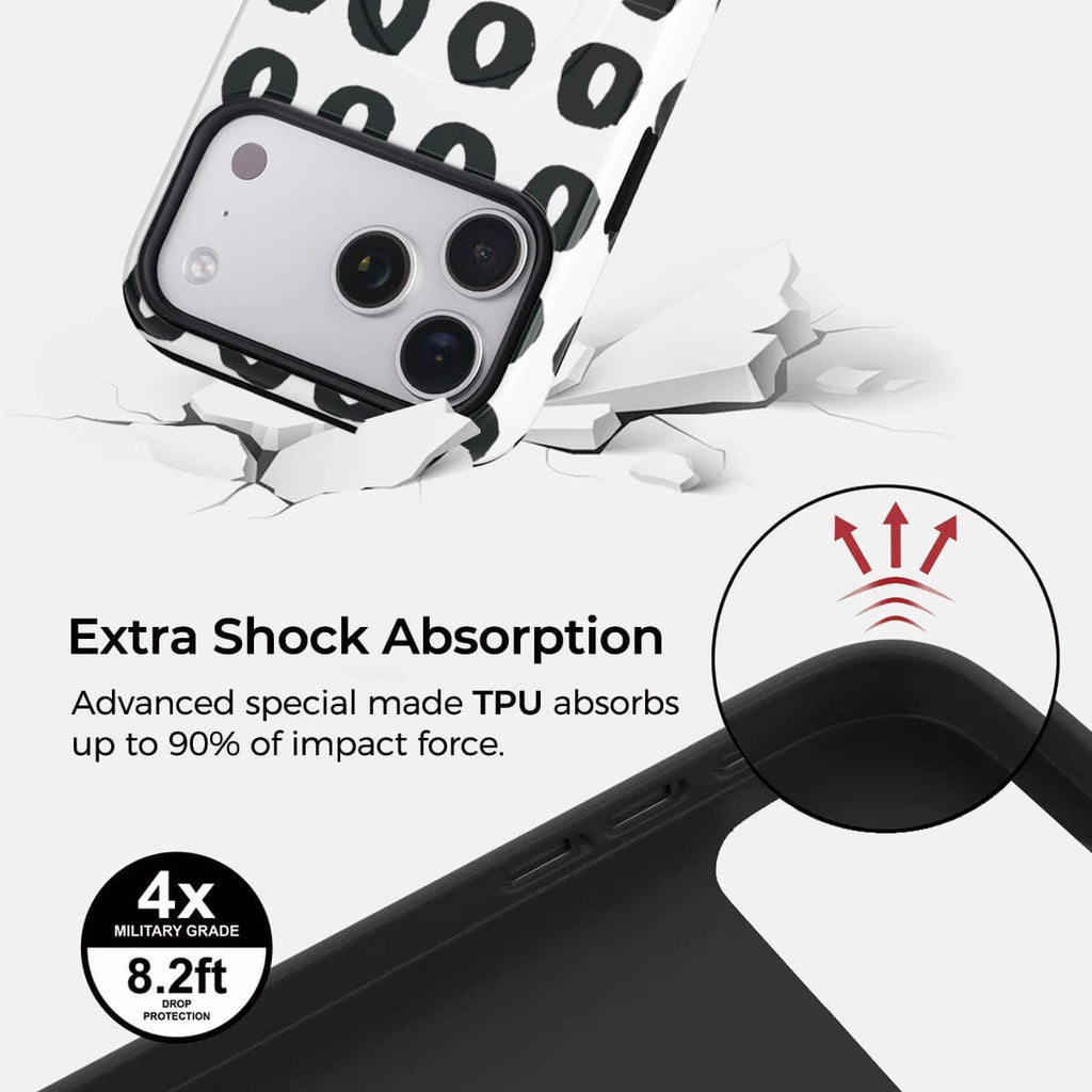 Doodle Circles iPhone Case – Snap, Tough & Magnetic | Veyxy