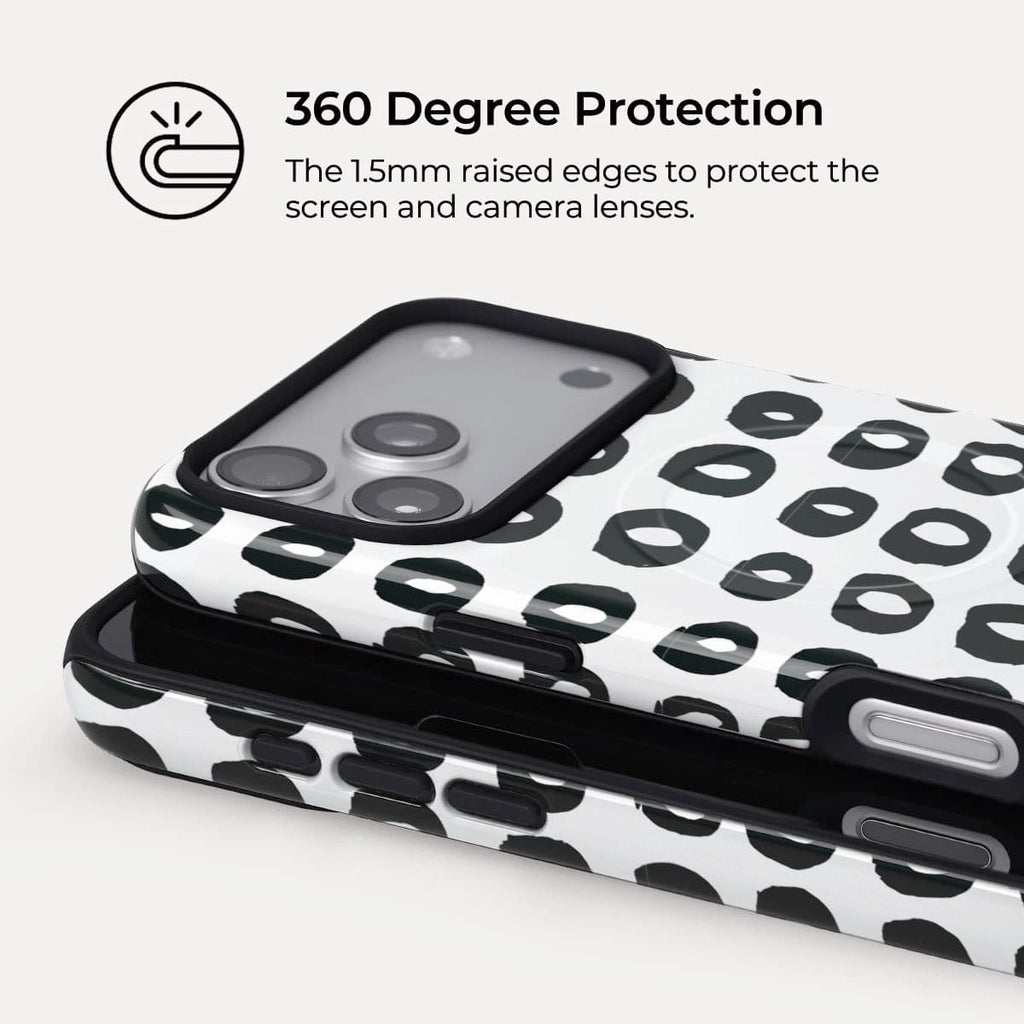 Doodle Circles iPhone Case – Snap, Tough & Magnetic | Veyxy