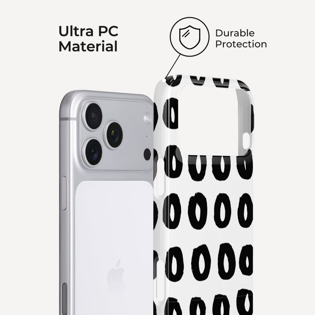 Doodle Circles iPhone Case – Snap, Tough & Magnetic | Veyxy
