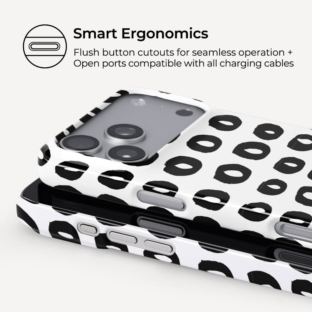 Doodle Circles iPhone Case – Snap, Tough & Magnetic | Veyxy