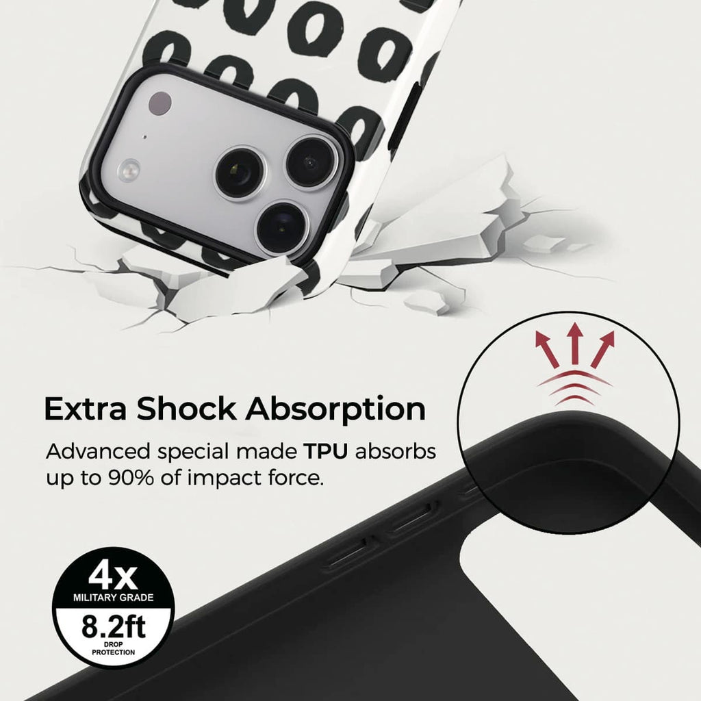 Doodle Circles iPhone Case – Snap, Tough & Magnetic | Veyxy