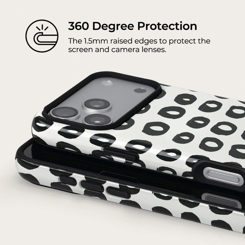 Doodle Circles iPhone Case – Snap, Tough & Magnetic | Veyxy