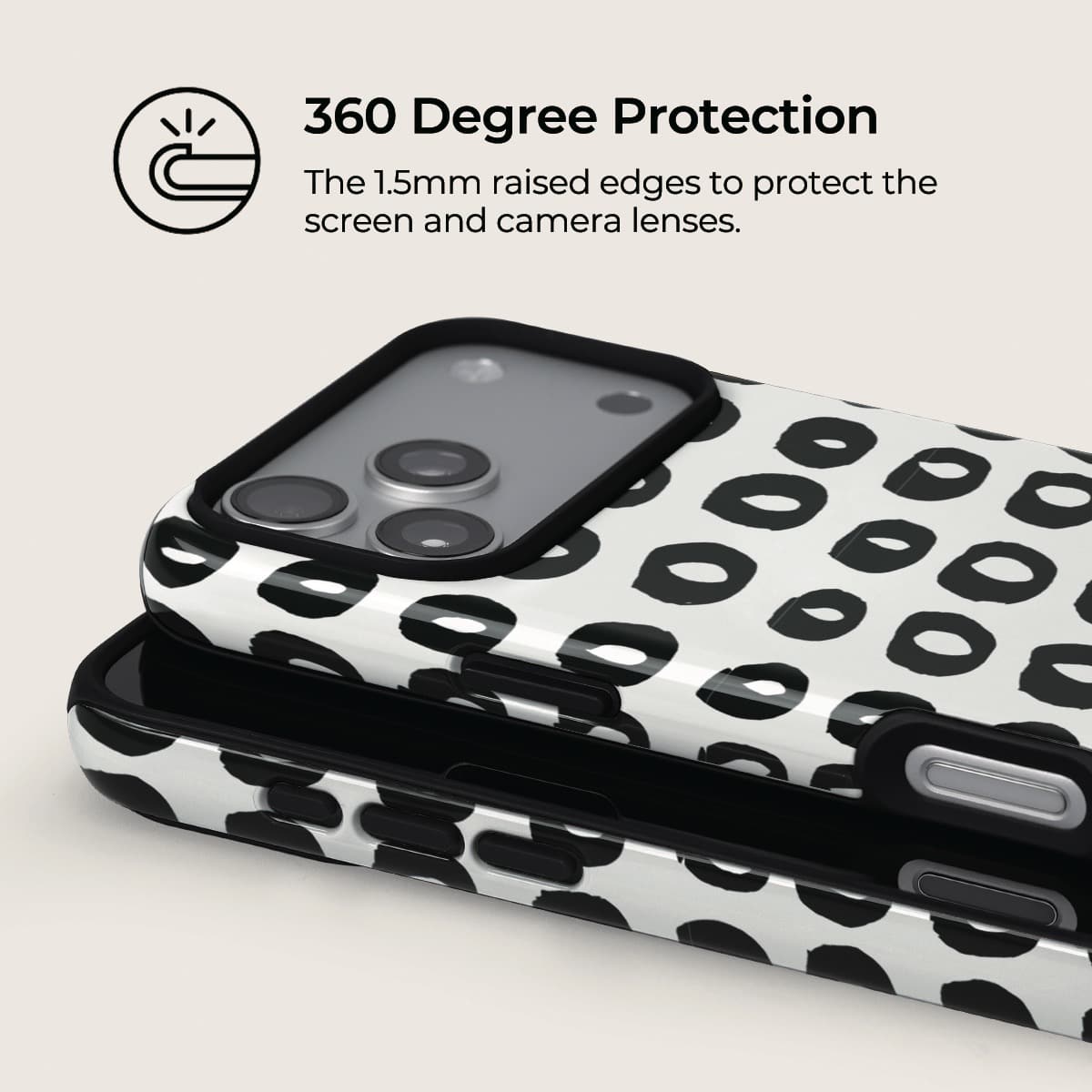 Doodle Circles iPhone Case – Snap, Tough & Magnetic | Veyxy