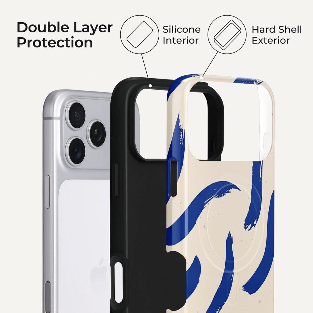 Ink Blue iPhone Case – Snap, Tough & Magnetic | Veyxy