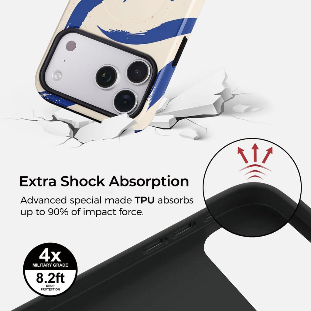 Ink Blue iPhone Case – Snap, Tough & Magnetic | Veyxy