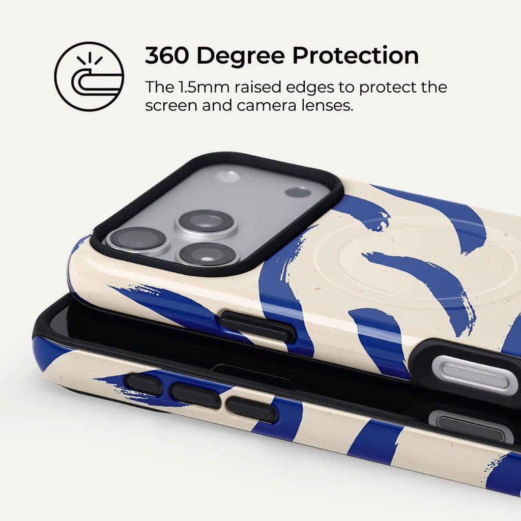 Ink Blue iPhone Case – Snap, Tough & Magnetic | Veyxy