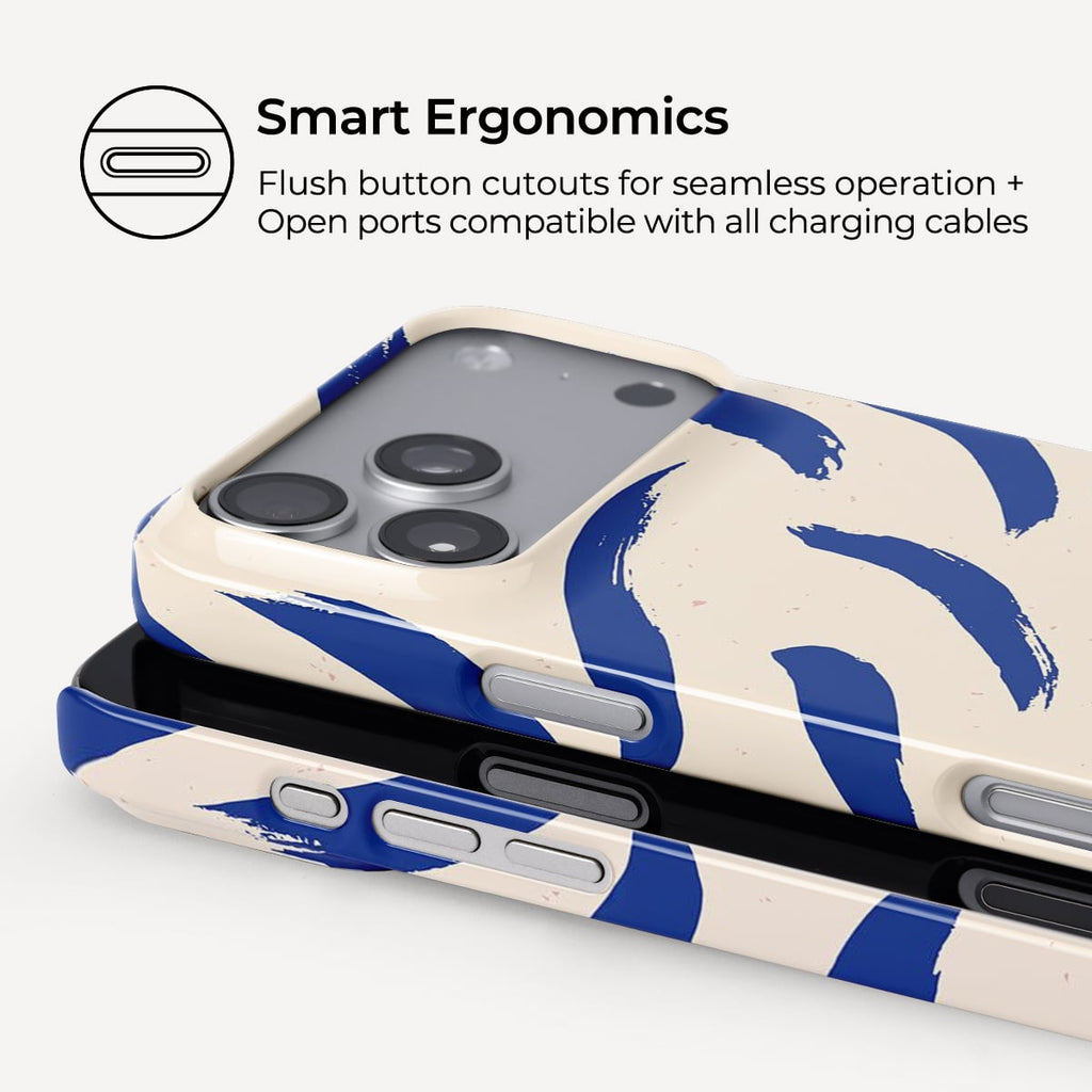 Ink Blue iPhone Case – Snap, Tough & Magnetic | Veyxy