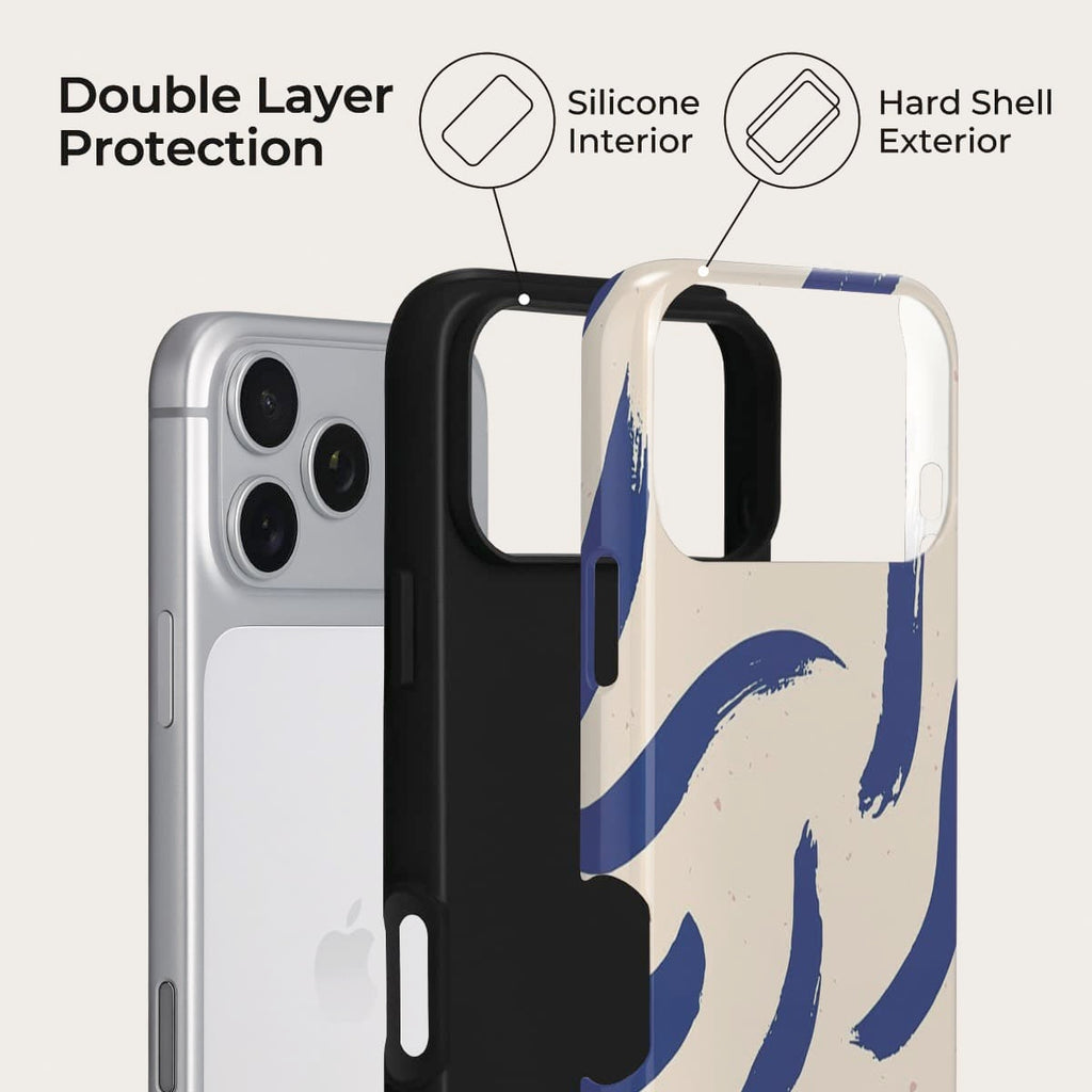 Ink Blue iPhone Case – Snap, Tough & Magnetic | Veyxy