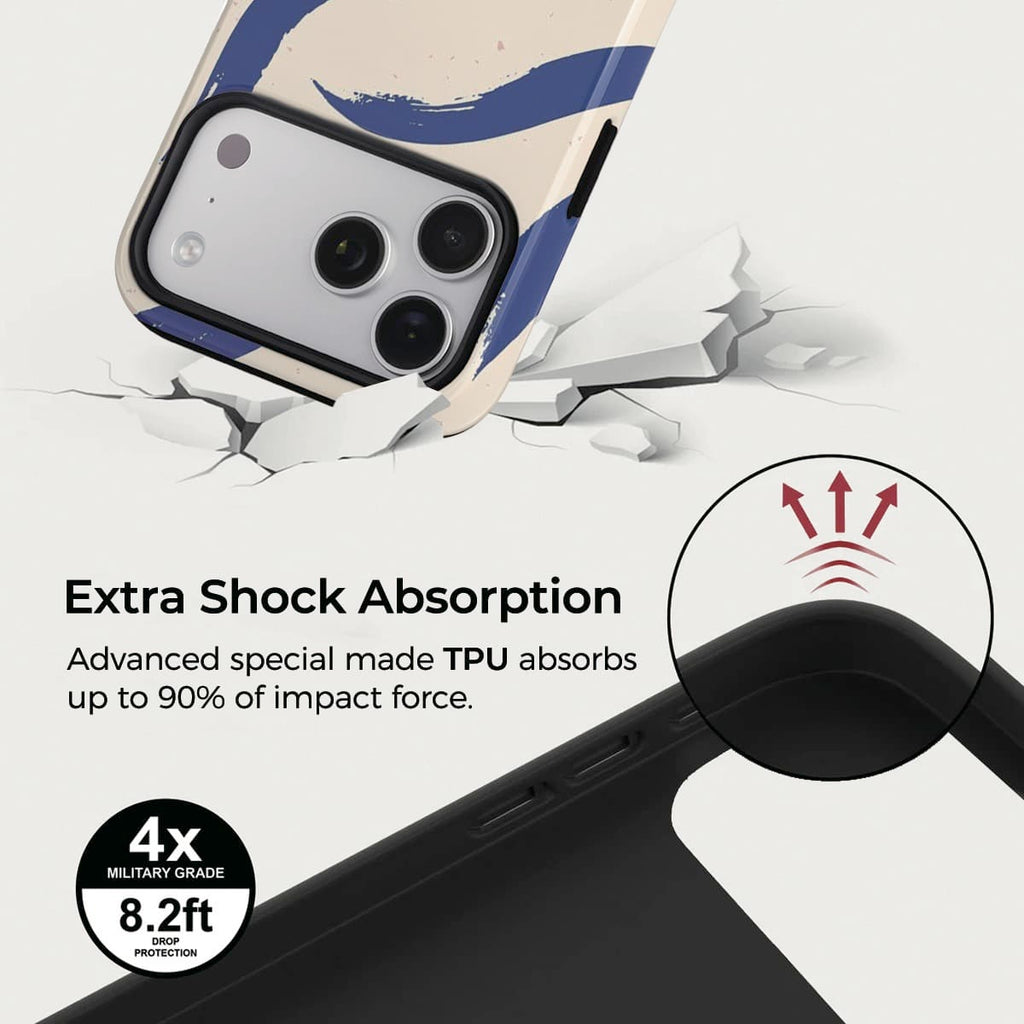 Ink Blue iPhone Case – Snap, Tough & Magnetic | Veyxy