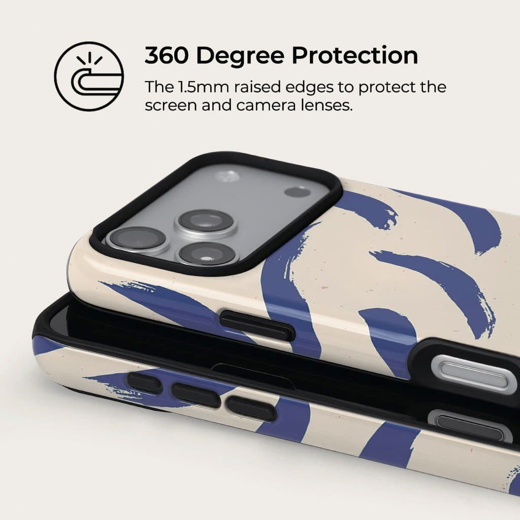 Ink Blue iPhone Case – Snap, Tough & Magnetic | Veyxy