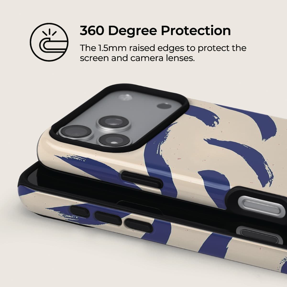 Ink Blue iPhone Case – Snap, Tough & Magnetic | Veyxy