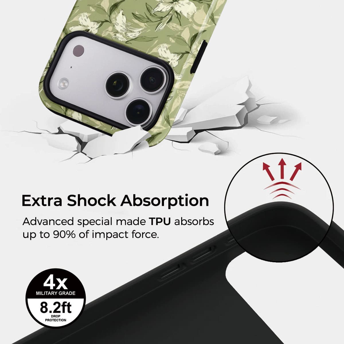 Green Whisper iPhone Case – Snap, Tough & Magnetic | Veyxy
