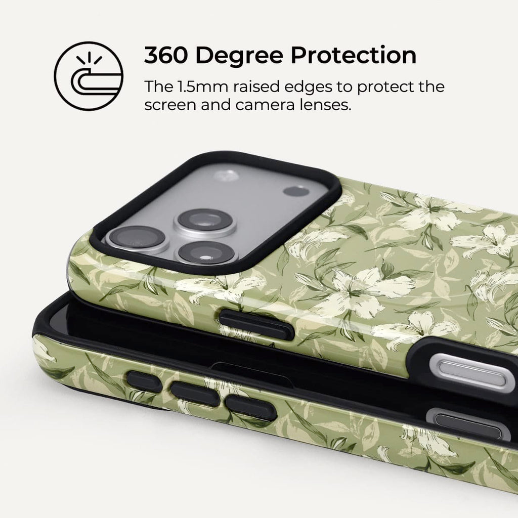 Green Whisper iPhone Case – Snap, Tough & Magnetic | Veyxy