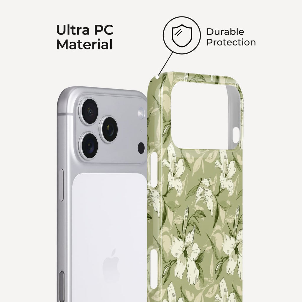 Green Whisper iPhone Case – Snap, Tough & Magnetic | Veyxy
