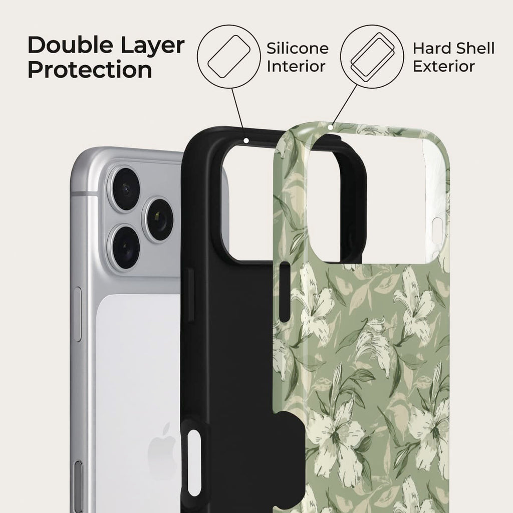 Green Whisper iPhone Case – Snap, Tough & Magnetic | Veyxy