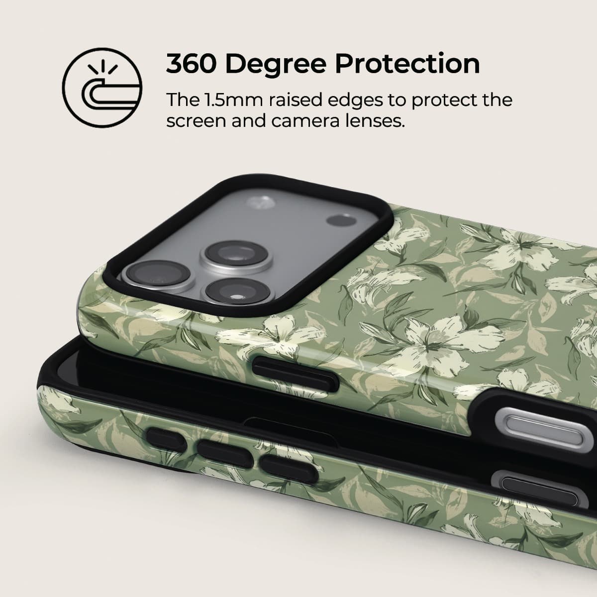 Green Whisper iPhone Case – Snap, Tough & Magnetic | Veyxy