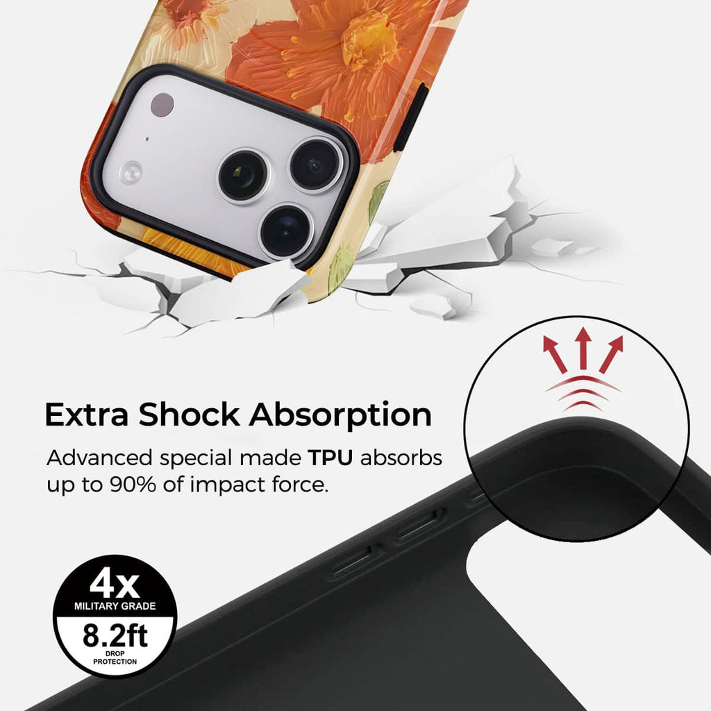 Warm Sun Bloom iPhone Case – Snap, Tough & Magnetic | Veyxy