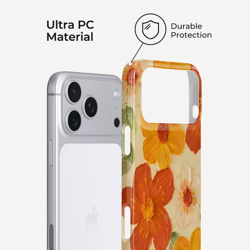 Warm Sun Bloom iPhone Case – Snap, Tough & Magnetic | Veyxy