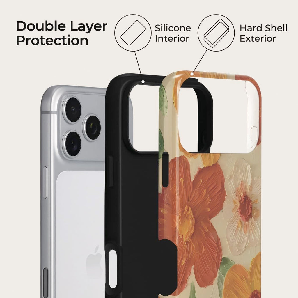 Warm Sun Bloom iPhone Case – Snap, Tough & Magnetic | Veyxy