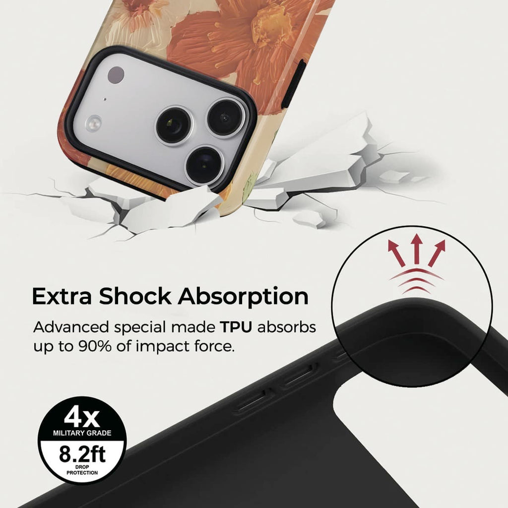 Warm Sun Bloom iPhone Case – Snap, Tough & Magnetic | Veyxy