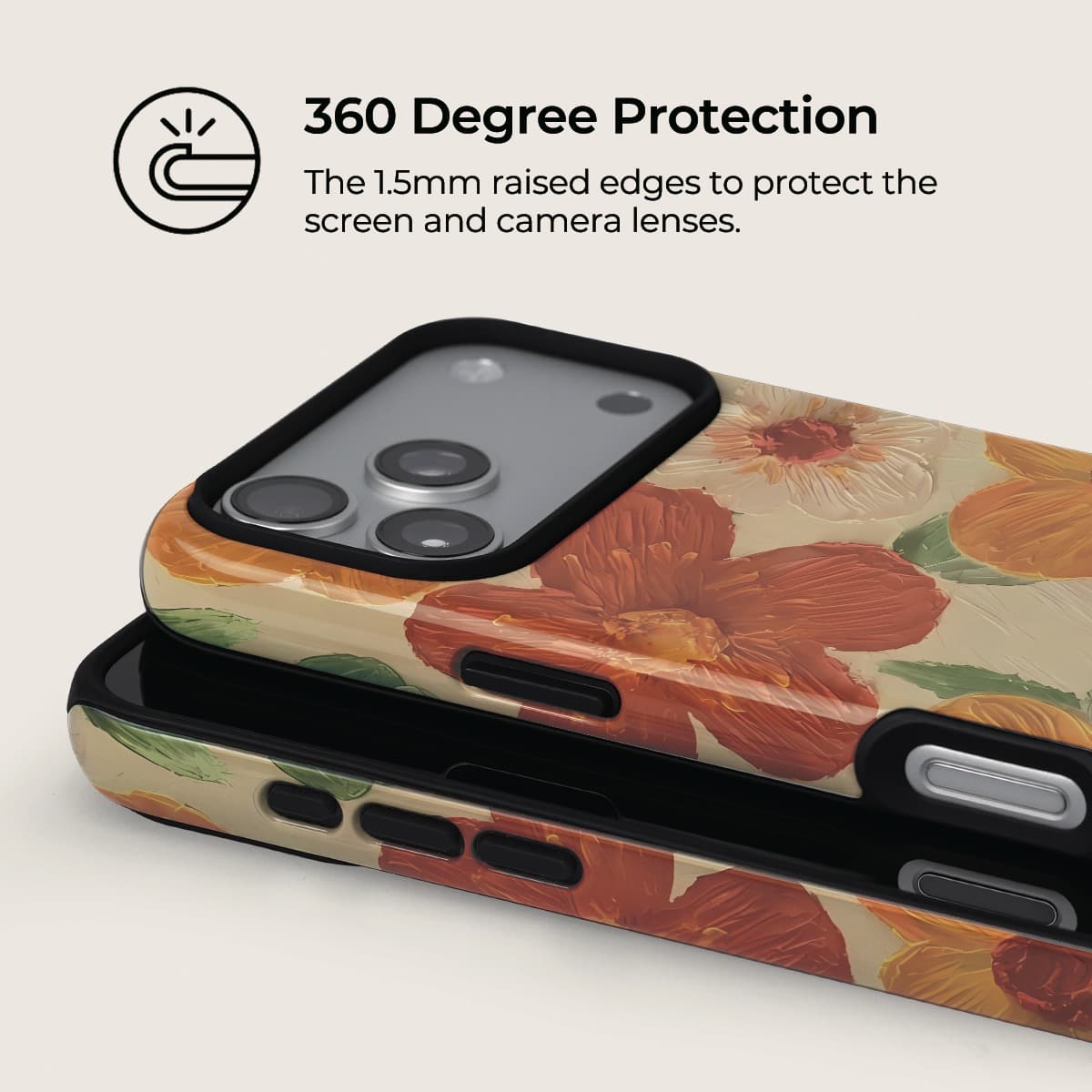 Warm Sun Bloom iPhone Case – Snap, Tough & Magnetic | Veyxy