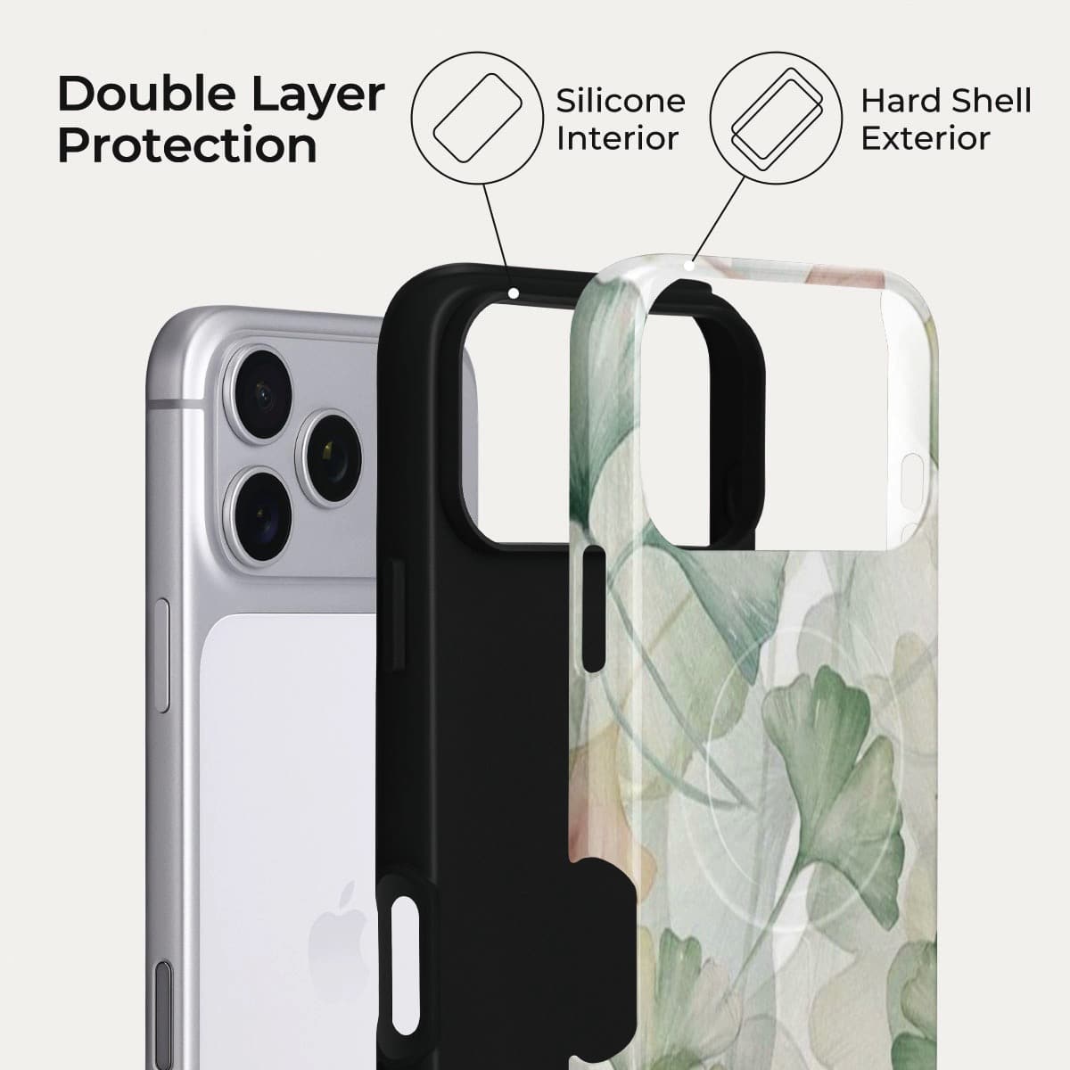 Leaf Whisper iPhone Case – Snap, Tough & Magnetic | Veyxy
