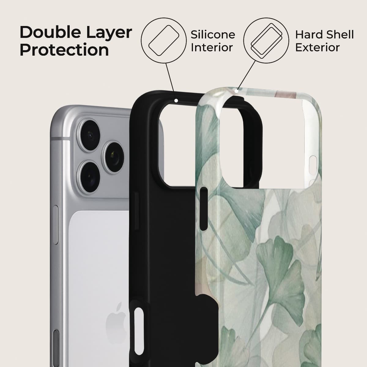 Leaf Whisper iPhone Case – Snap, Tough & Magnetic | Veyxy